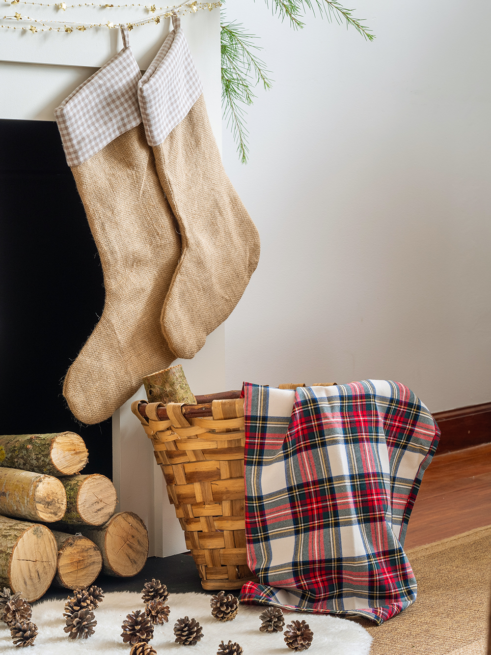 DIY Chimenea navideña de tablero de DM4